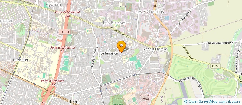 localisation de l'entreprise INES'CAR à BRON