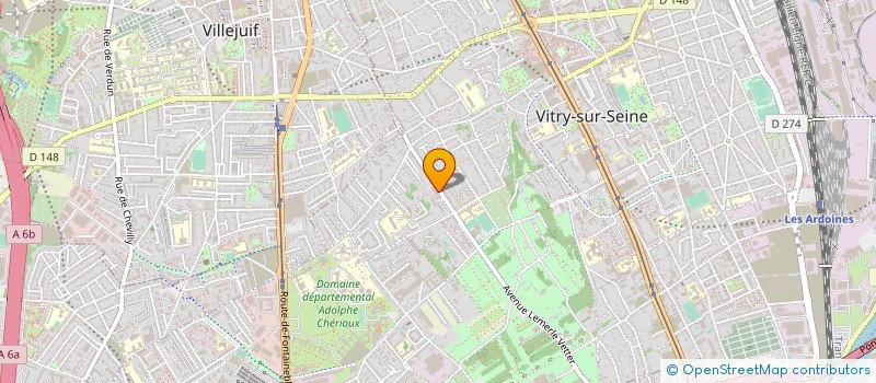 localisation de l'entreprise INES COM à VITRY-SUR-SEINE