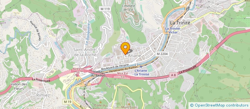 localisation de l'entreprise INES COURSES à NICE