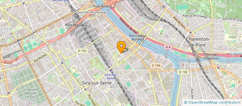 localisation de l'entreprise INES-DEY  IVRY-SUR-SEINE