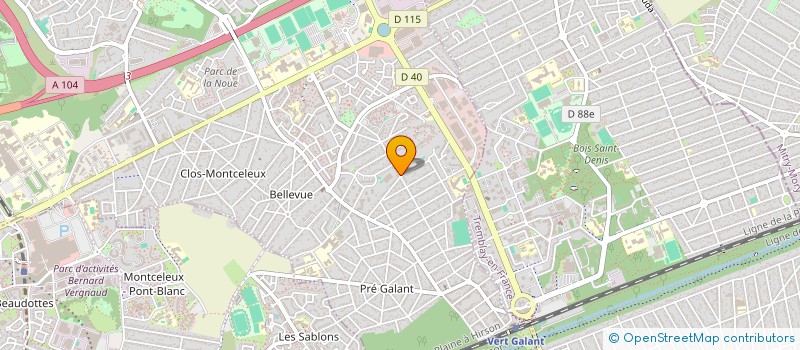 localisation de l'entreprise INES GLOW à VILLEPINTE