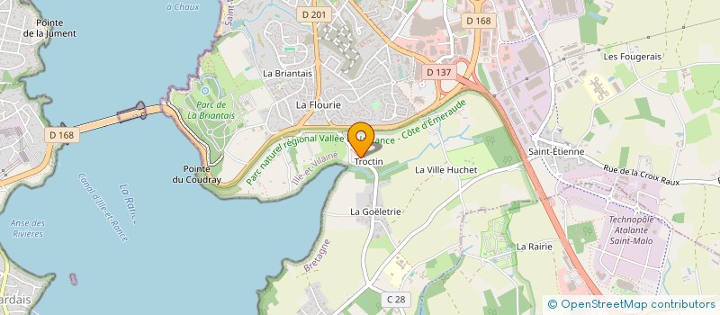 localisation de l'entreprise INES IMMO  SAINT-MALO
