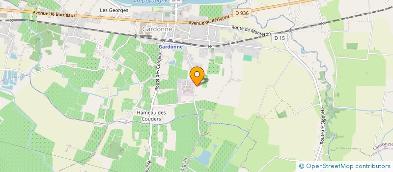 localisation de l'entreprise INES IMMOBILIER  LAMONZIE-SAINT-MARTIN