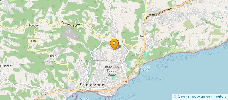 localisation de l'entreprise INES LOCATION à SAINTE-ANNE