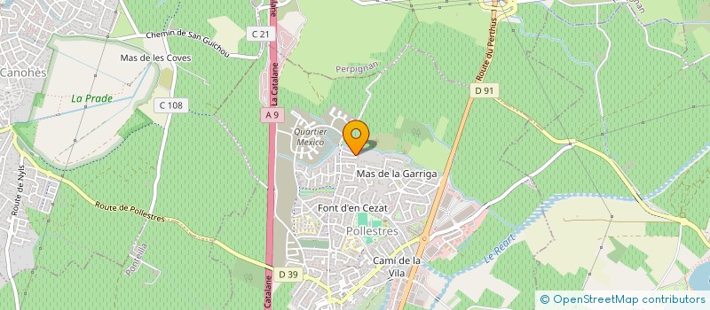 localisation de l'entreprise INES MOVE  POLLESTRES