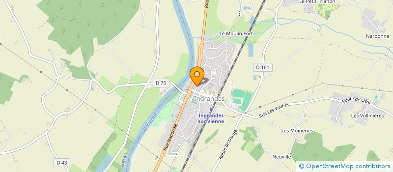 localisation de l'entreprise INES TRANSPORT  INGRANDES