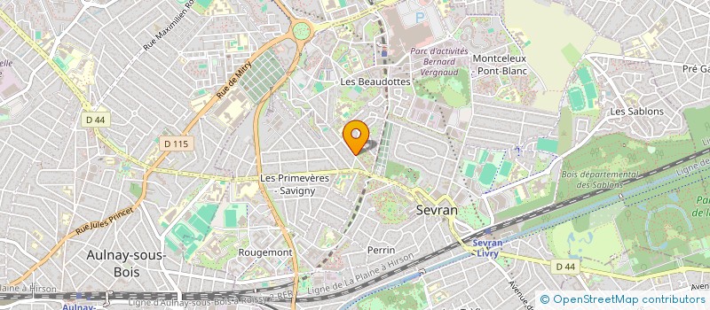 localisation de l'entreprise INES TRAVEL à SEVRAN