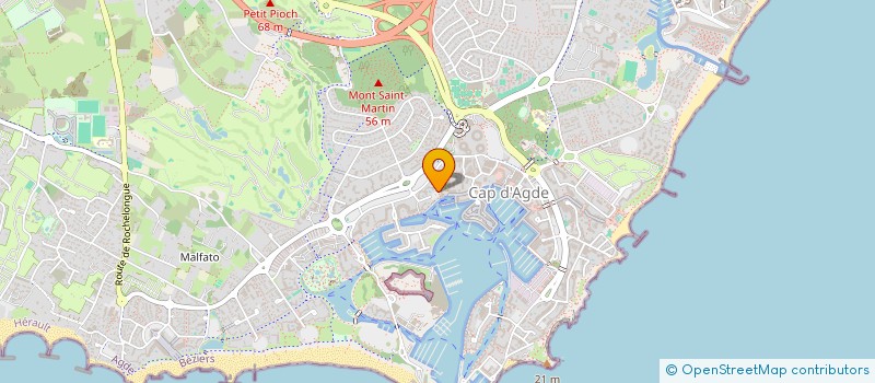 localisation de l'entreprise INESIM  AGDE