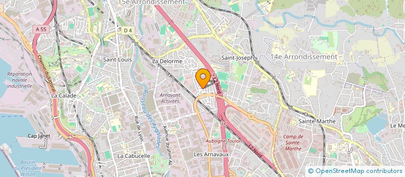 localisation de l'entreprise INESKA à MARSEILLE