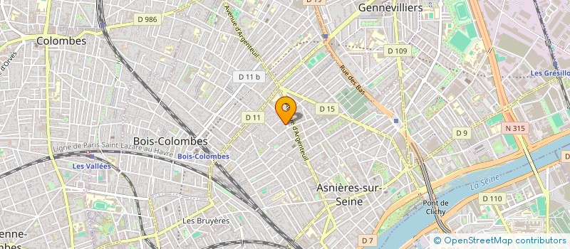 localisation de l'entreprise INESS  ASNIERES-SUR-SEINE