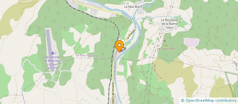 localisation de l'entreprise INESTA GRANULATS ET NEGOCE  LA TOUR-SUR-ORB