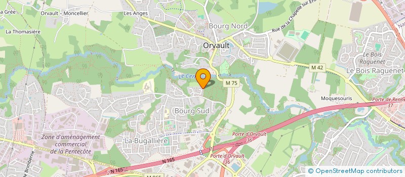 localisation de l'entreprise INESTI PATRIMOINE à ORVAULT