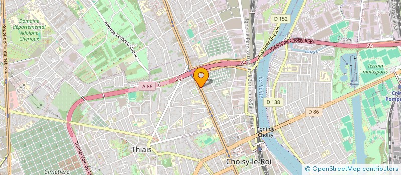 localisation de l'entreprise INET SERVICES à CHOISY-LE-ROI