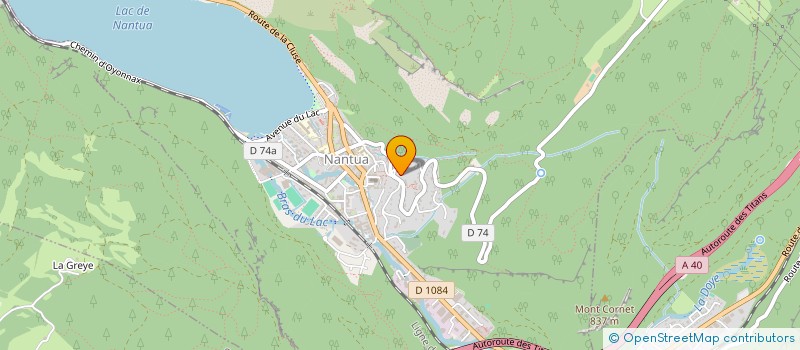 localisation de l'entreprise INETEC à NANTUA