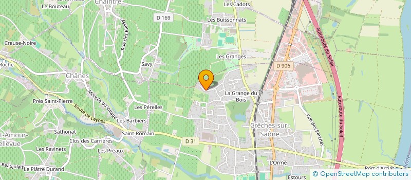 localisation de l'entreprise INETRCLASSE EN G.CRECHES-SAONE&CHAINTRE  CRECHES-SUR-SAONE