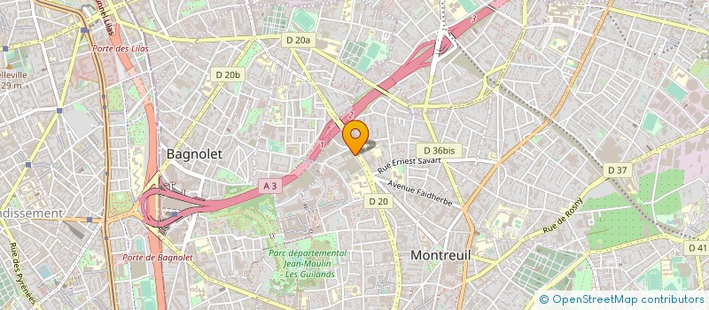 localisation de l'entreprise INETWORK à MONTREUIL