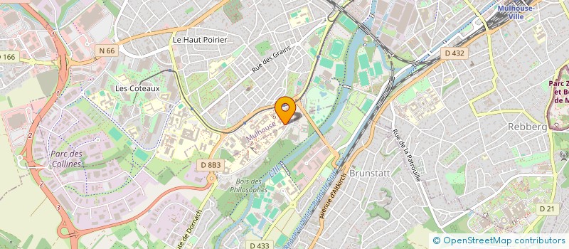 localisation de l'entreprise INEURA CONSEIL à MULHOUSE