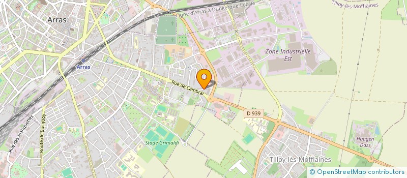localisation de l'entreprise INEVA à ARRAS