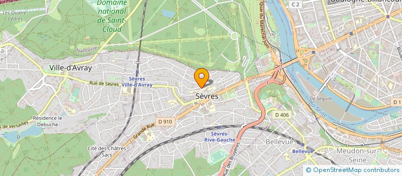 localisation de l'entreprise INEVASION à SEVRES