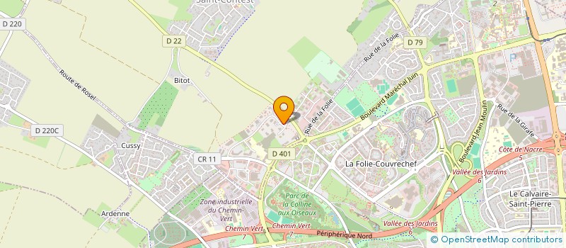 localisation de l'entreprise INEVI PROMOTION à SAINT-CONTEST