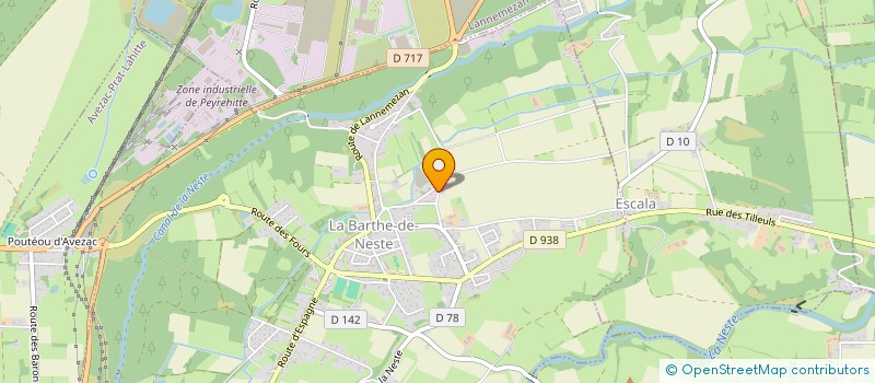 localisation de l'entreprise INEXENCE NEGOCE  LA BARTHE-DE-NESTE