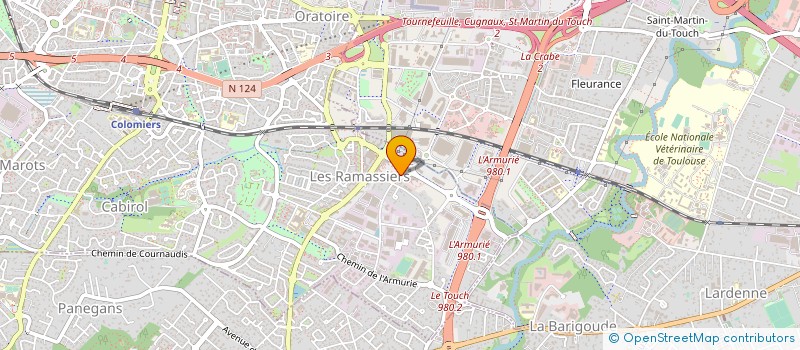 localisation de l'entreprise INEXIA à COLOMIERS