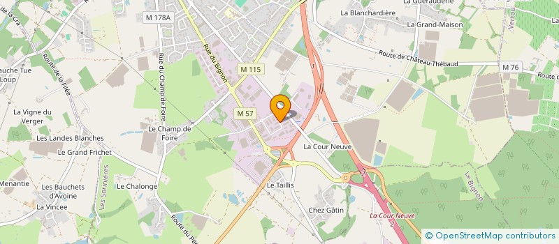 localisation de l'entreprise INEXIOM à LES SORINIERES