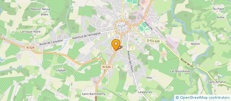 localisation de l'entreprise INEXIS  EAUZE