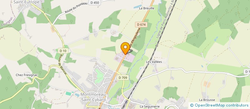 localisation de l'entreprise INEXTAL  MONTMOREAU