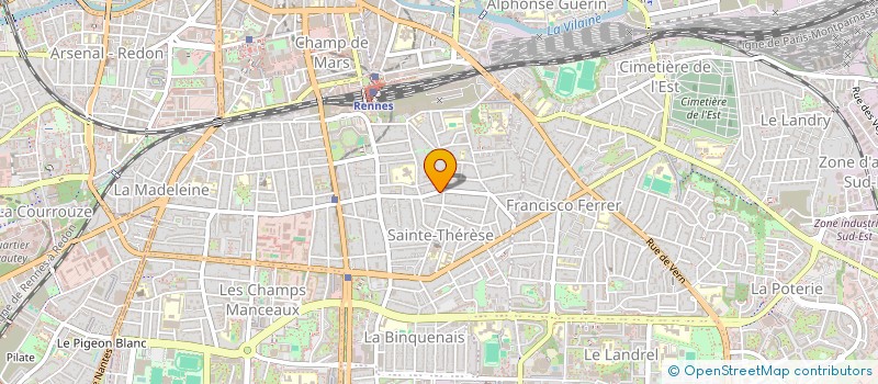 localisation de l'entreprise INEXYS à RENNES