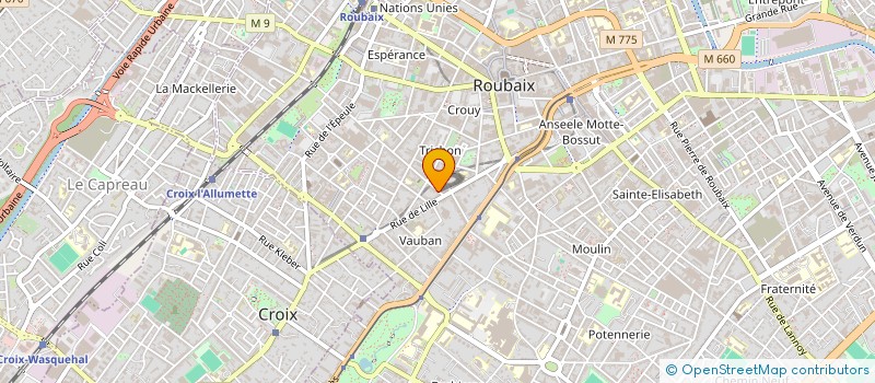 localisation de l'entreprise INEYI  ROUBAIX