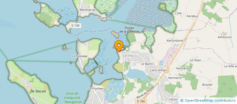 localisation de l'entreprise INEZIC-JAGOT  LE HEZO