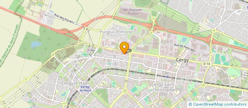 localisation de l'entreprise INF 5 à CERGY