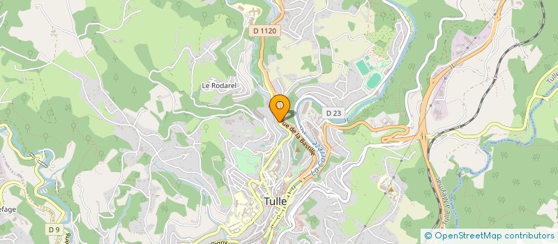 localisation de l'entreprise INF'AGRI 19 à TULLE