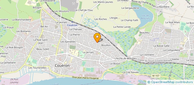 localisation de l'entreprise INF AUNE à COUERON