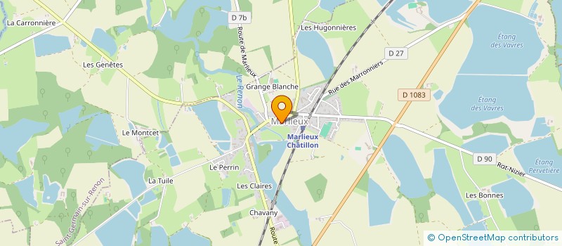 localisation de l'entreprise INF B.B.P.  MARLIEUX