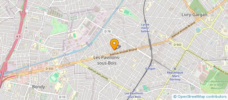 localisation de l'entreprise INF BAT à LES PAVILLONS-SOUS-BOIS