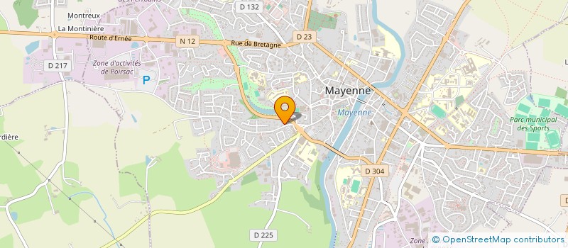 localisation de l'entreprise INF'BENIN à MAYENNE