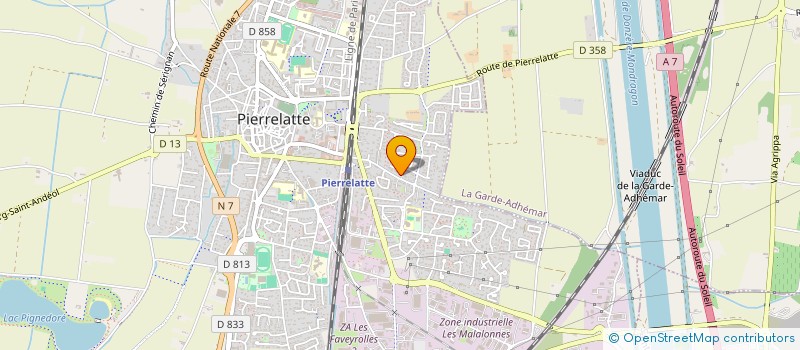 localisation de l'entreprise INF'IMMO à PIERRELATTE