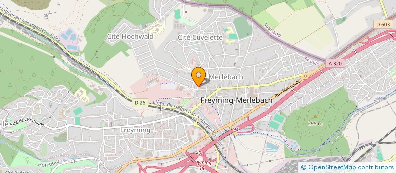 localisation de l'entreprise INF LIB M2B  FREYMING-MERLEBACH