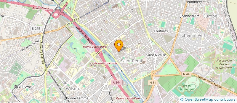 localisation de l'entreprise INFA-PROD  REIMS