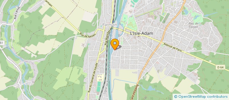 localisation de l'entreprise INFA RENOV ENERGIE à L'ISLE-ADAM