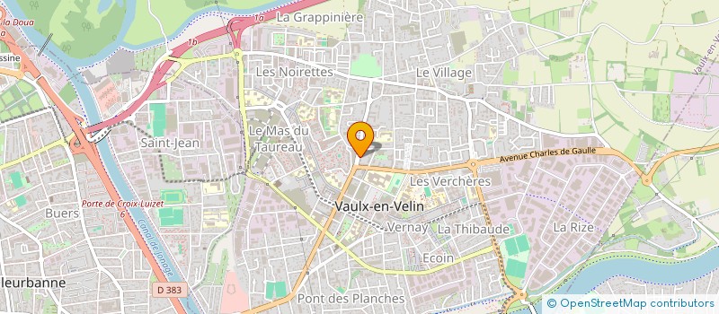 localisation de l'entreprise INFAAQ  VAULX-EN-VELIN