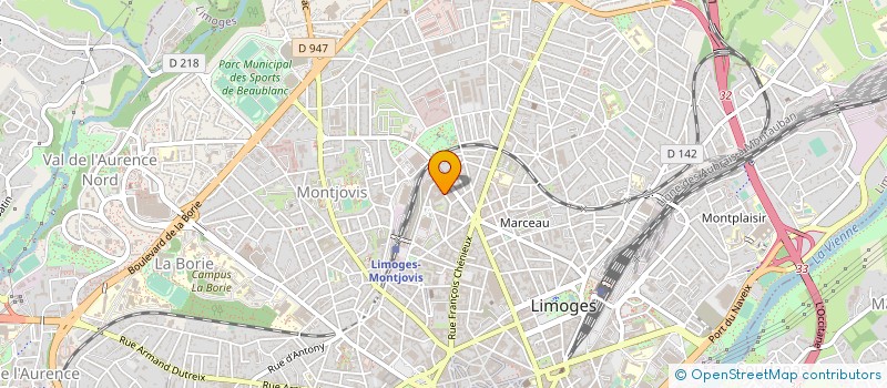 localisation de l'entreprise INFAC AUVERGNE à LIMOGES