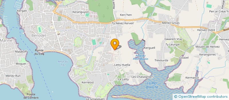 localisation de l'entreprise INFACT à BENODET