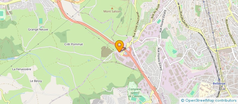 localisation de l'entreprise INFADE  SAINT-JUST-SAINT-RAMBERT