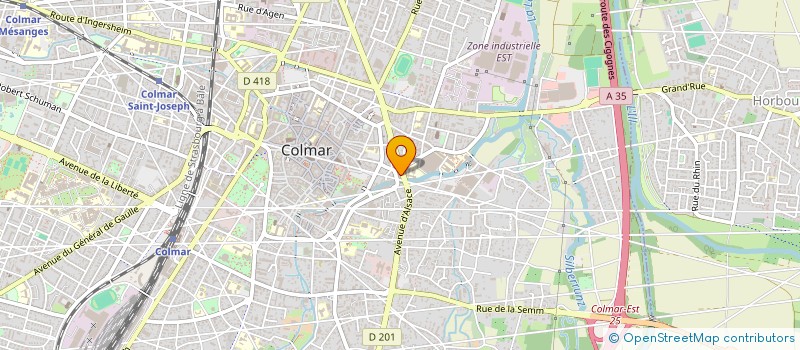 localisation de l'entreprise INFAI FRANCE à COLMAR
