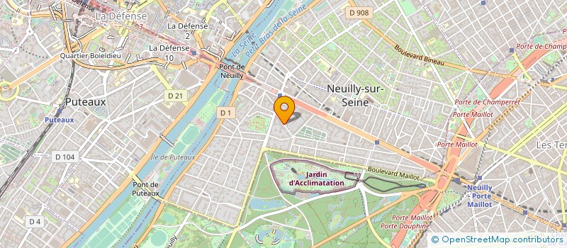 localisation de l'entreprise INFANTIS à NEUILLY-SUR-SEINE