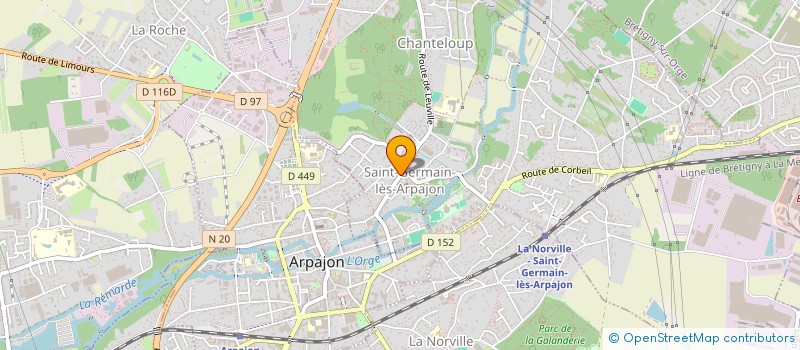 localisation de l'entreprise INFCO SERVICES à SAINT-GERMAIN-LES-ARPAJON