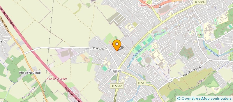 localisation de l'entreprise INFCUVELETTE à ANGRES